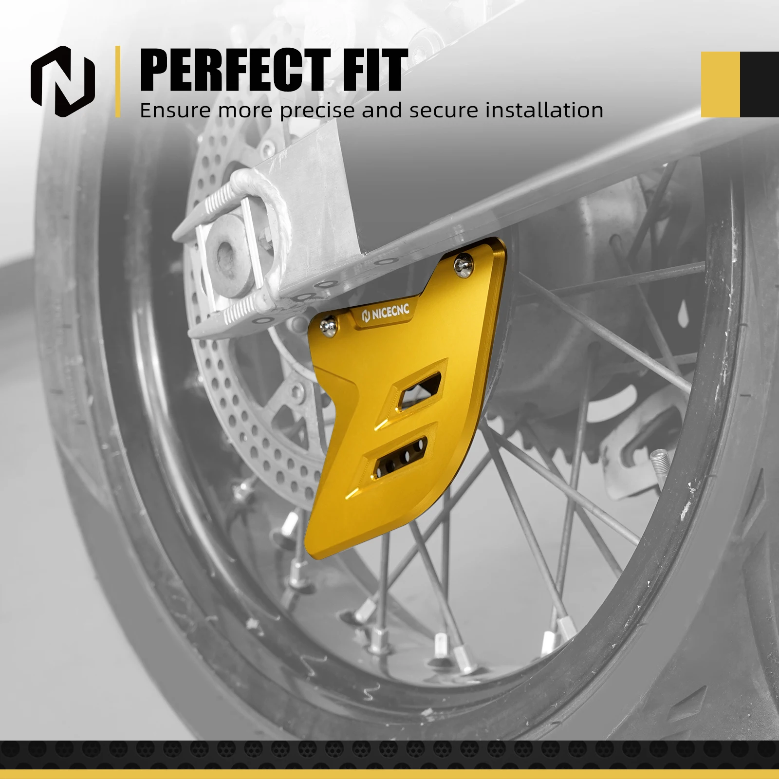 

NICECNC для Suzuki DRZ400SM 2005-2024 мотоцикла, защита заднего тормозного диска DR-Z 400SM DRZ 400SM 2023 2022 2021 2020