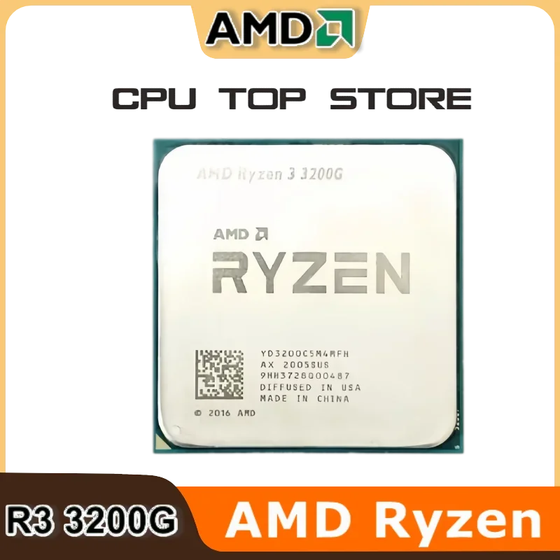 AMD Ryzen 3 R3 3200G Processor 3.6GHz Quad-Core 65W AM4 CPU