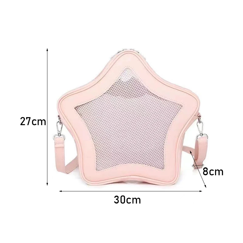 Japanese Itabag Transparent Star Bag Women Popular Harajuku Ita Bags Ladies Lolita Cute Kawaii Mini Backpack 2024 New