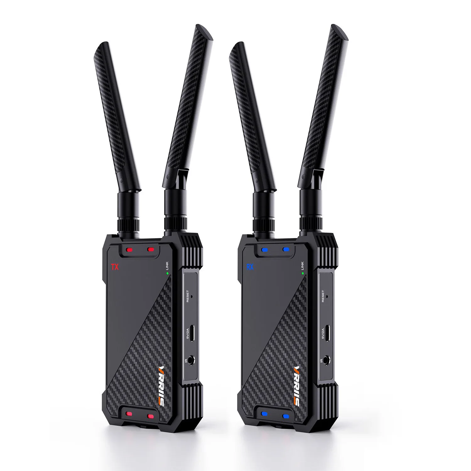 

1300FT Wireless Audio Video Transmitter and Receiver Dual HDMI Extender Support Battery for Church Wedding Camera Live Streaming