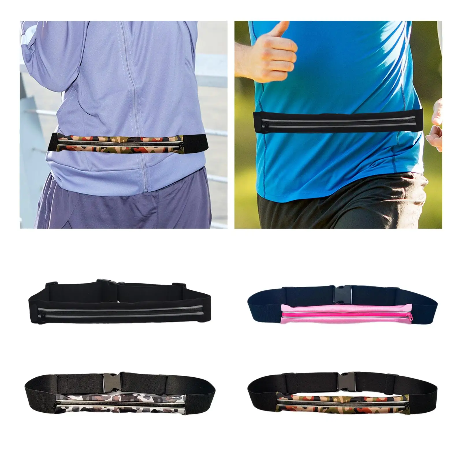 Fanny Waist Bag Fanny Pack Lightweight Phone Holder Elastic Running Belt Waist Pack for Climbing Walking Sports Runners Hiking