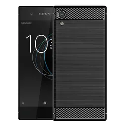 For Sony Xperia XA1 Ultra Case Carbon Fiber Silicone TPU Skin Phone Case for Sony Xperia XA1 ultra Soft Back Cover