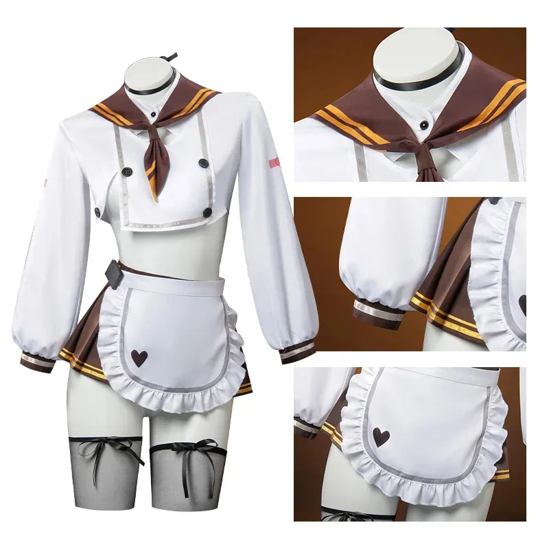 Bready cosplay anime game Nikke: The Goddess of Victory sweet midriff sexy kawaii lolita dress plus-size girls wigs x;2,f;5.n; view 5