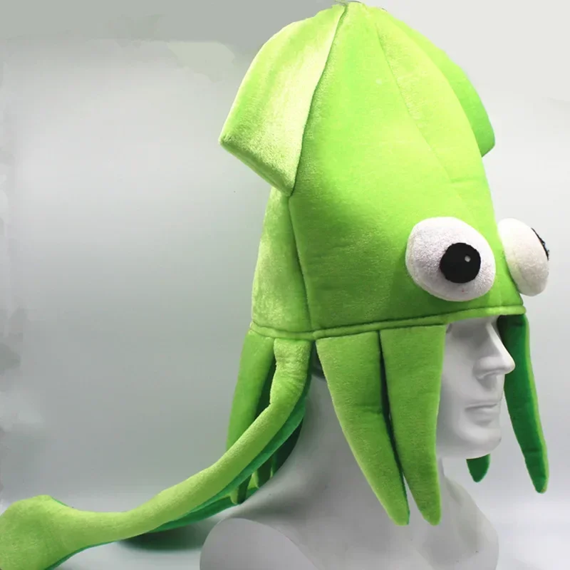 Colorful Velvet Squid Hat Octopus Hat Dance Performance Props Under The Sea Happy Birthday Party Octopus Hats