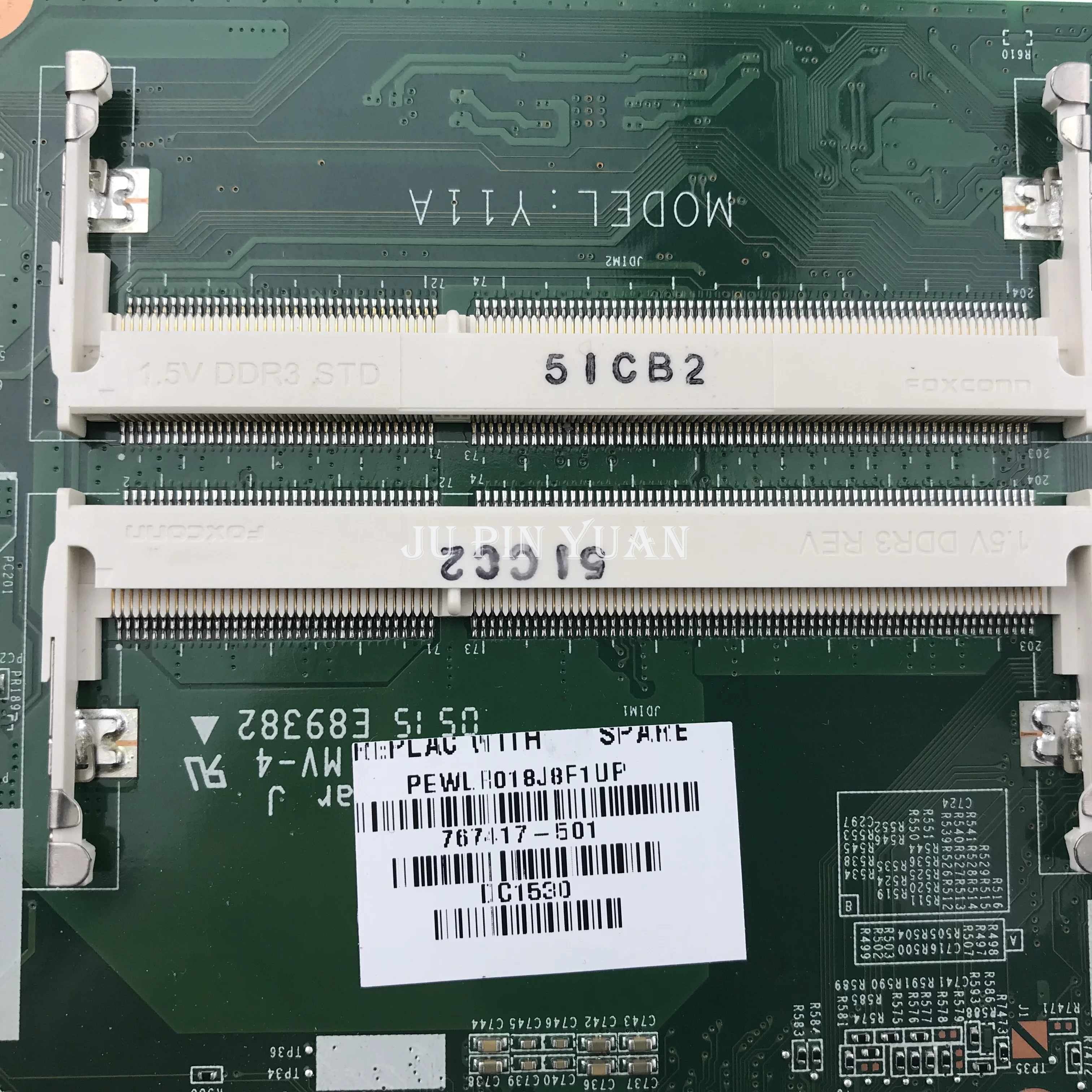 Imagem -03 - Placa-mãe Portátil para hp Pavilion Mainboard I55200u 100 Testado Day11amb6e0 17t-f 17-f 17-f 767417-501 767417601 Day11amb6e0