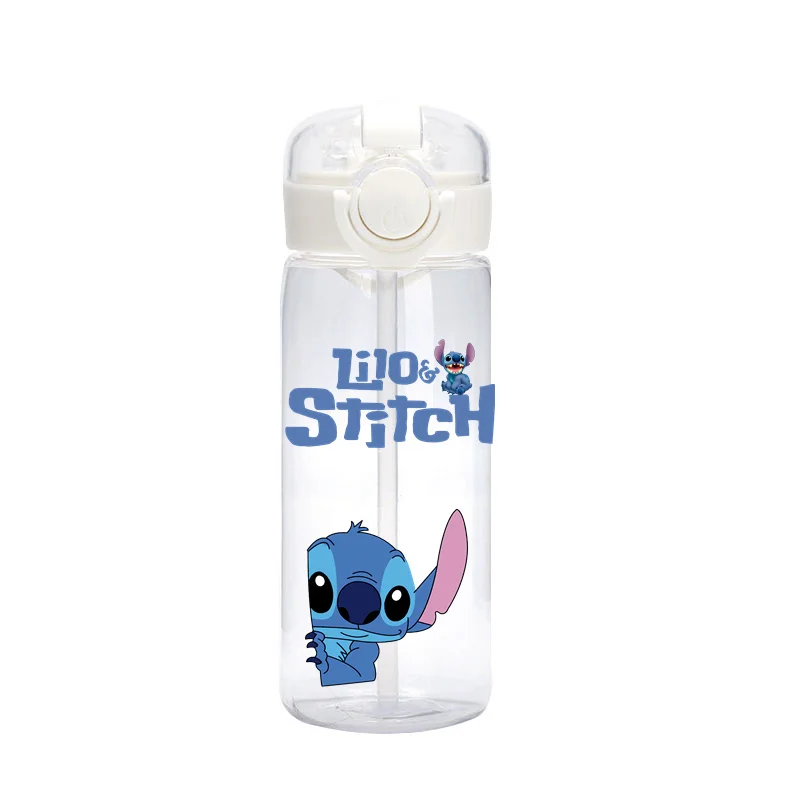 Cartoon Disney Lilo Stitch Stro Cup Waterfles Drinkbeker Kawaii Stitch Draagbare Outdoor Sport Water Cup Kinderen Geschenken