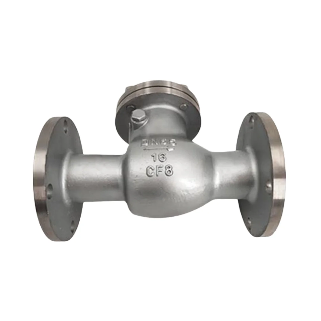 DN80 PN16 Low-Temperature High Pressure Manual Oil Integral Check Valve CF8 Body ISO Certified
