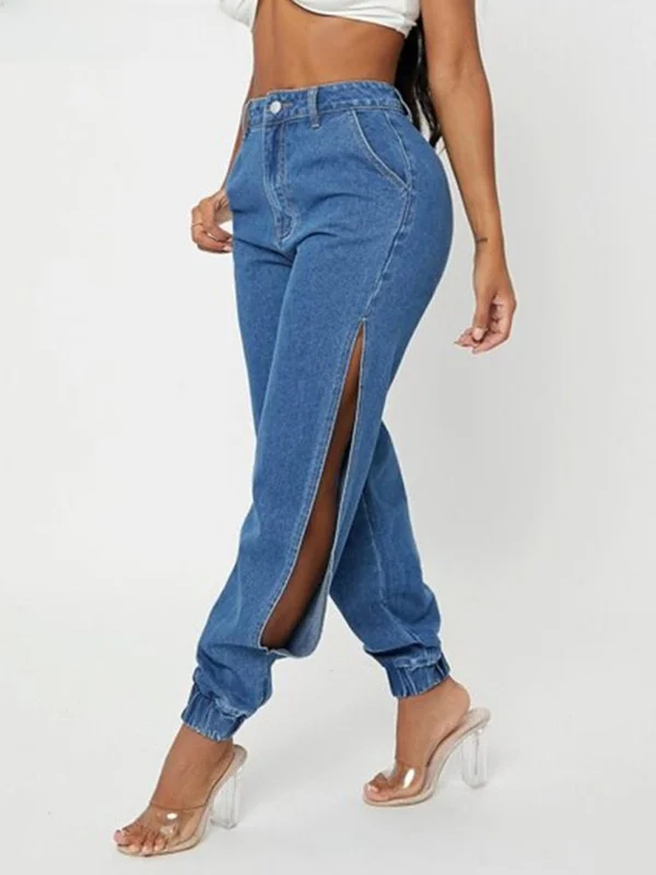 denimcolab-2023-fashion-side-split-leg-women's-jeans-loose-fit-comfortable-stylish-high-waist-denim-pants