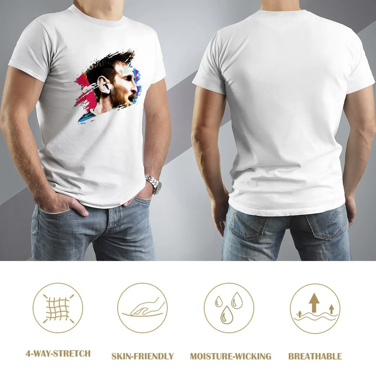 CELEBRATION Lionel And Andrés And Messi And Argentina No.10 GOAT Caricature 46 Top Tee Top Quality Leisure Novelty Motion USA Si