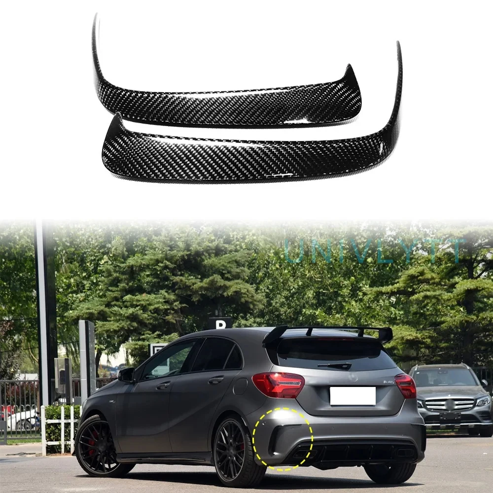 

For 2013-2018 Mercedes Benz W176 A200 A250 A45 AMG Rear Bumper Splitter Side Spoiler Air Vent Wind Knife Body Kit Accessories