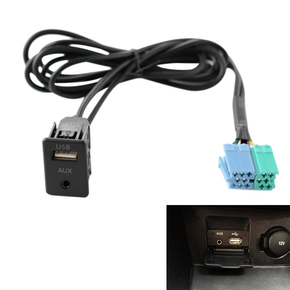 Imagem -02 - Rádio Extensão Aux Usb Port Cabo Adaptador Fiação Assy para Hyundai Kia Sportage