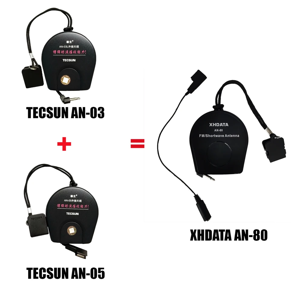 XHDATA ラジオ D-808 ➕ アンテナAN-80 S58ef1dc6d6874dc787cfe02a13544