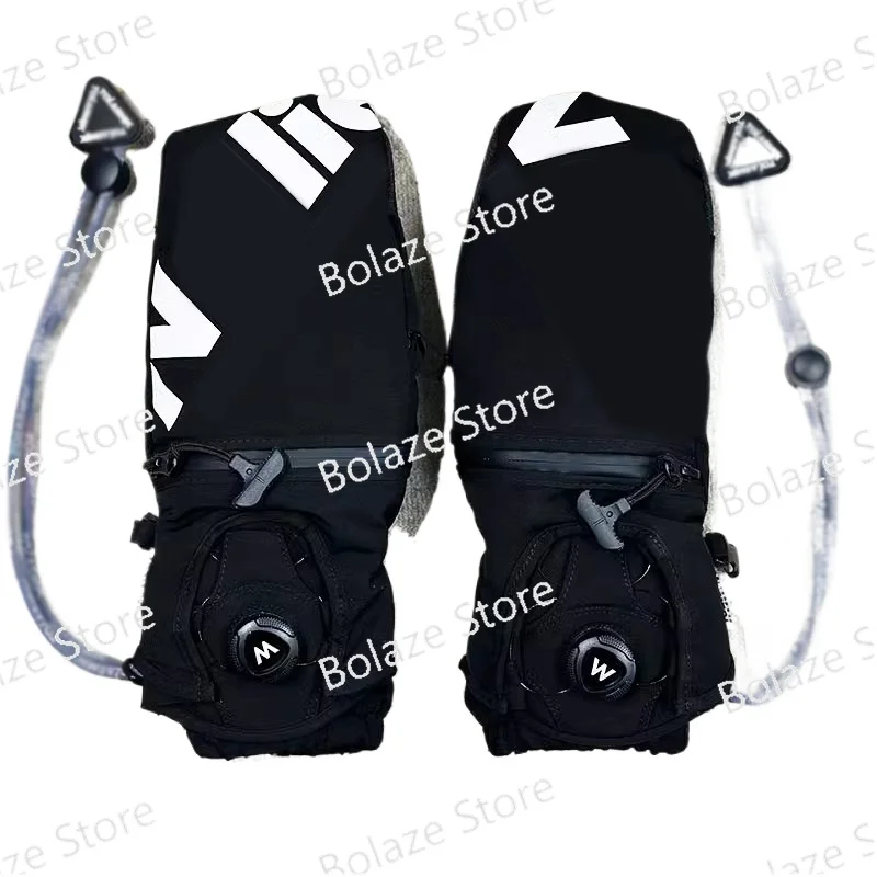 Knob-cut snowboard gloves built-in wrist guard, waterproof and wear-resistant inner five fingers