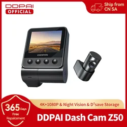 DDPAI 4K Dash Cam Z50 Integrierte WiFi GPS ADAS Dual Dash Kamera Auto DVR 4K Front Cam unterstützung Hinten Cam 24H Parkplatz Monitor