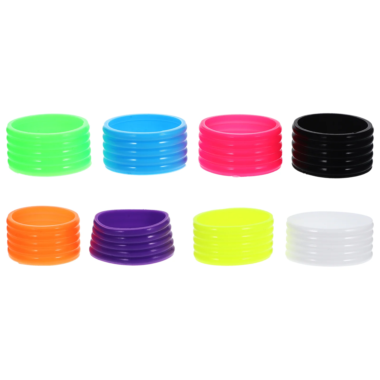 8 pezzi anello antiscivolo per racchetta da tennis professionale impugnature anelli sostituibili forniture in silicone Pu comodo badminton