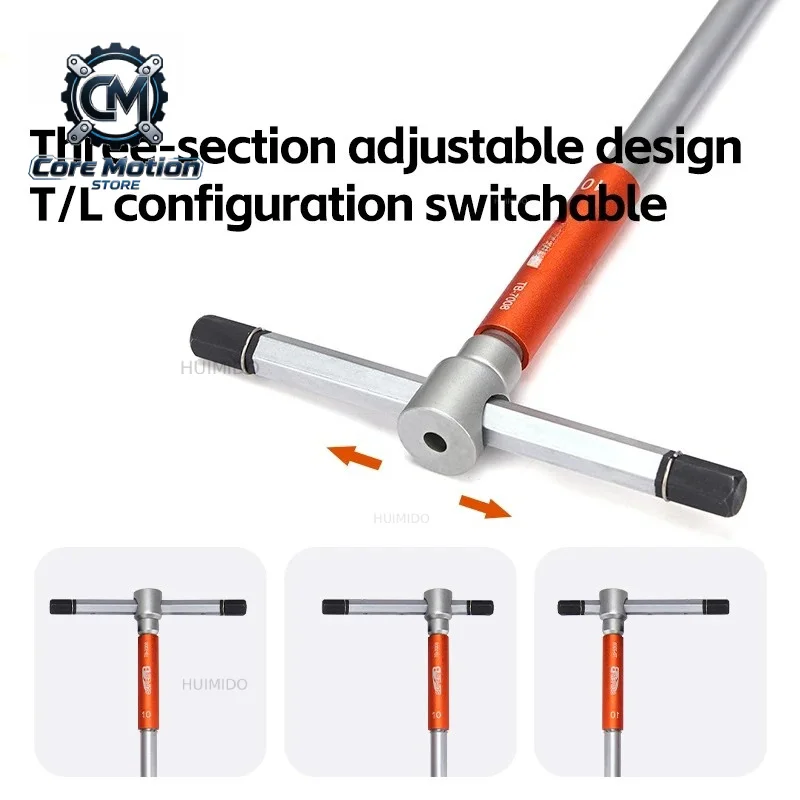 TB-76180 Bicycle L-handle Hex Wrench Set 2 /2.5 /3 /4 /5 /6 /8 /10 mm Double End Allen Key Set Bike Repair Tools