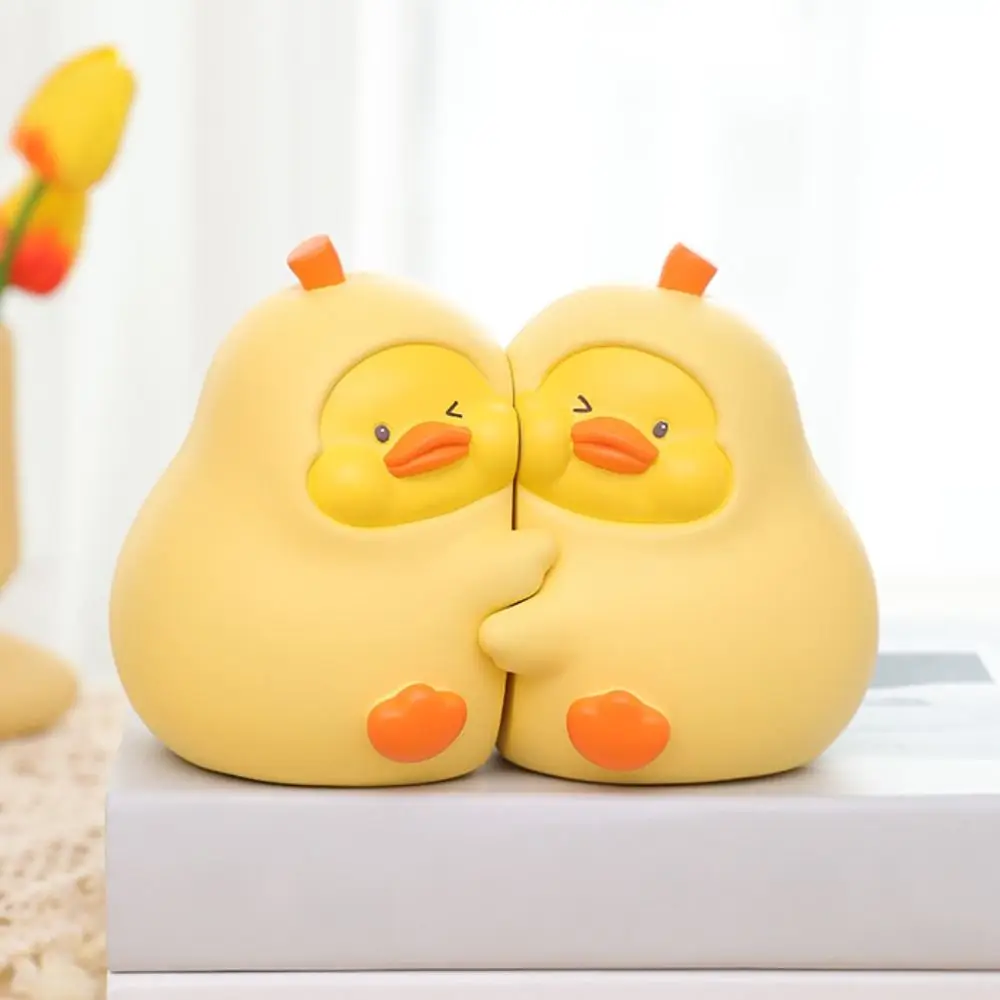 2pcs Crafts Resin Duck Shaped Book Stand Cute Multi-Functional Book Holder Creative Modern Decorative Bookends Bedroom