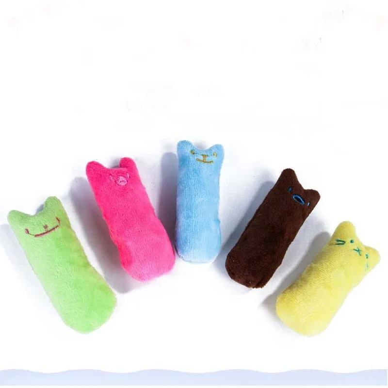 Purrfect Playtime: Chew-Resistant Catnip Plush with Expressive Faces - Irresistible Feline Fun