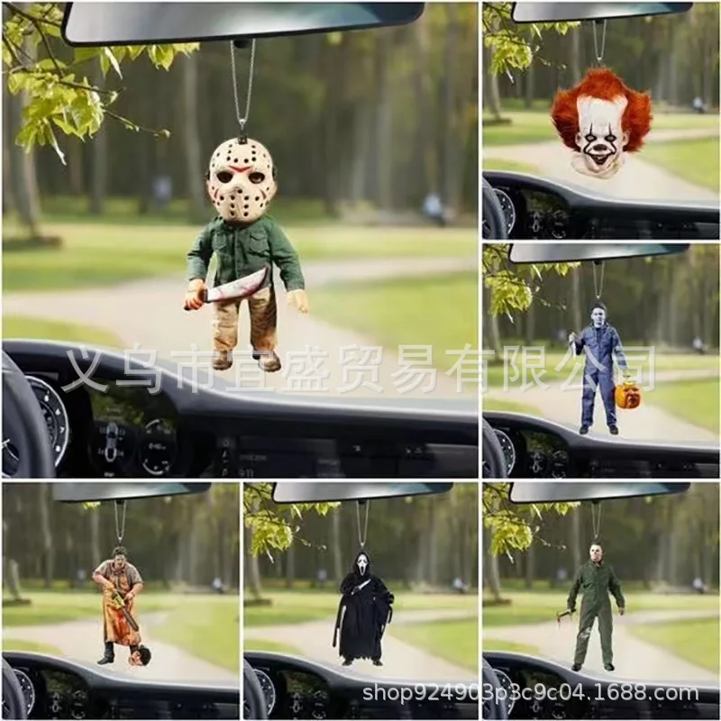 

Resin Zombie Pendant - Halloween Horror Movie Killer Ornament for Haunted House & Christmas Decor