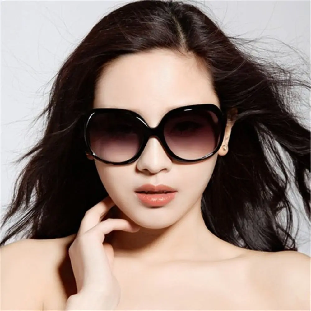 Oversized Sunglasses Shades Polarized Sunglasses for Women Square Elliptical Frame UV 400 Vintage Eyewear for Women & Men