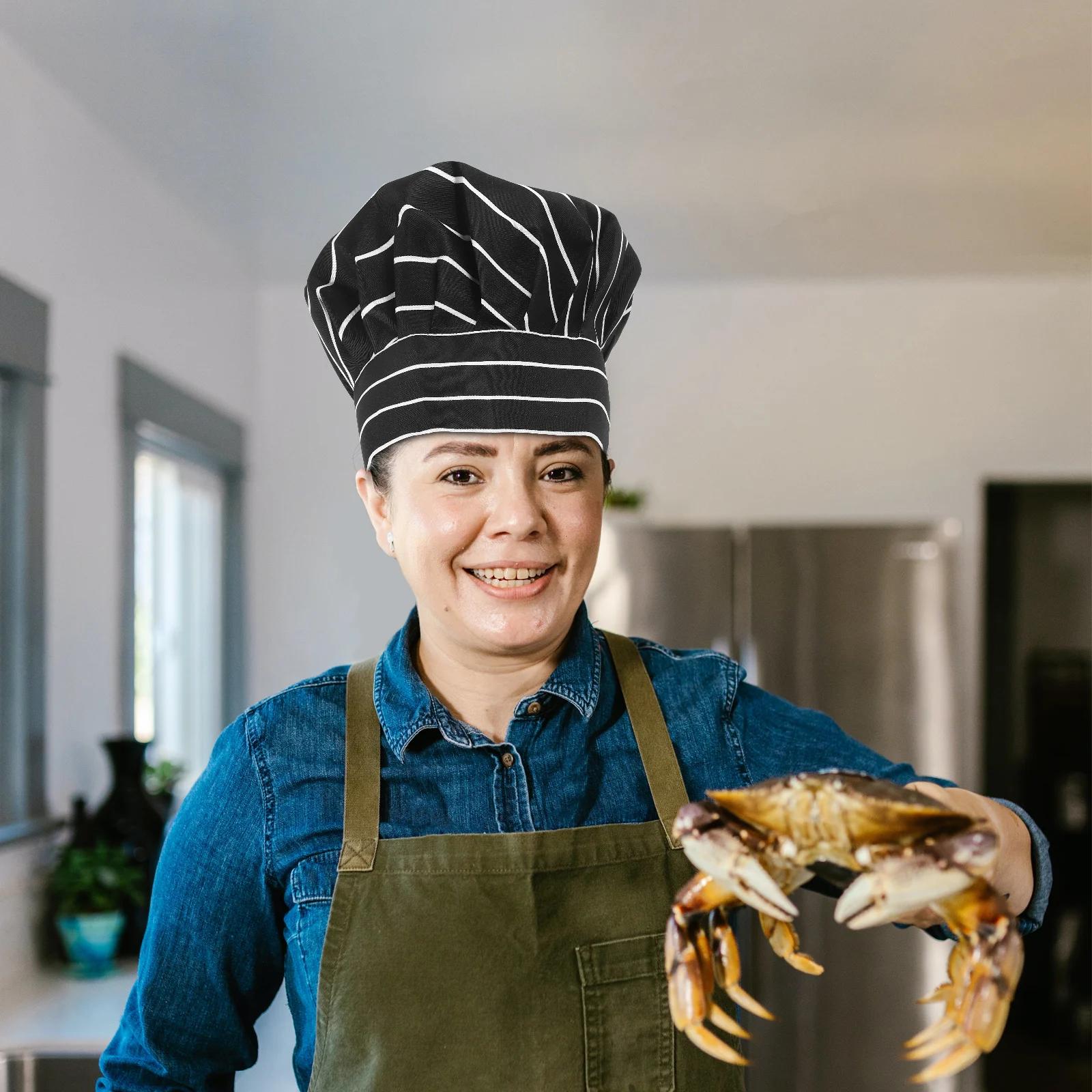 Koksmuts voor volwassenen Unisex keuken kookhoed Lichtgewicht werkmuts Restaurant Bakkerij Spa Schoonmaken Catering Uniform