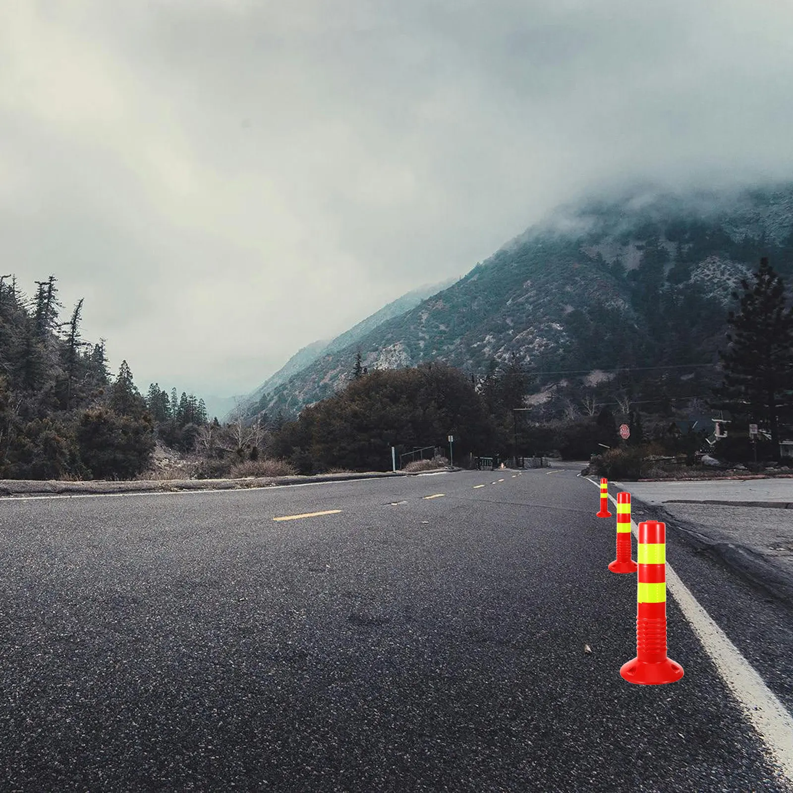 

Driveway Security Post Safety Warning Column Parking Barrier Traffic Safety Warning Security Barrier Road Blocking Post