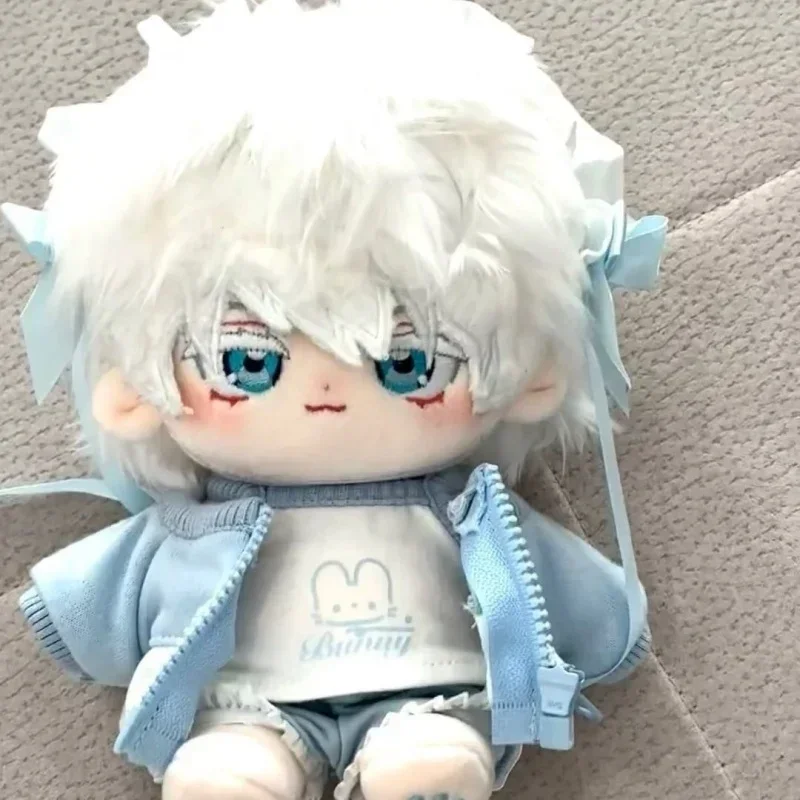 

20cm Jujutsu Kaisen Satoru Gojo Cute Plush Dolls Toy Nude Doll Cosplay Dress-up Cotton Doll Toy for Kids Gift