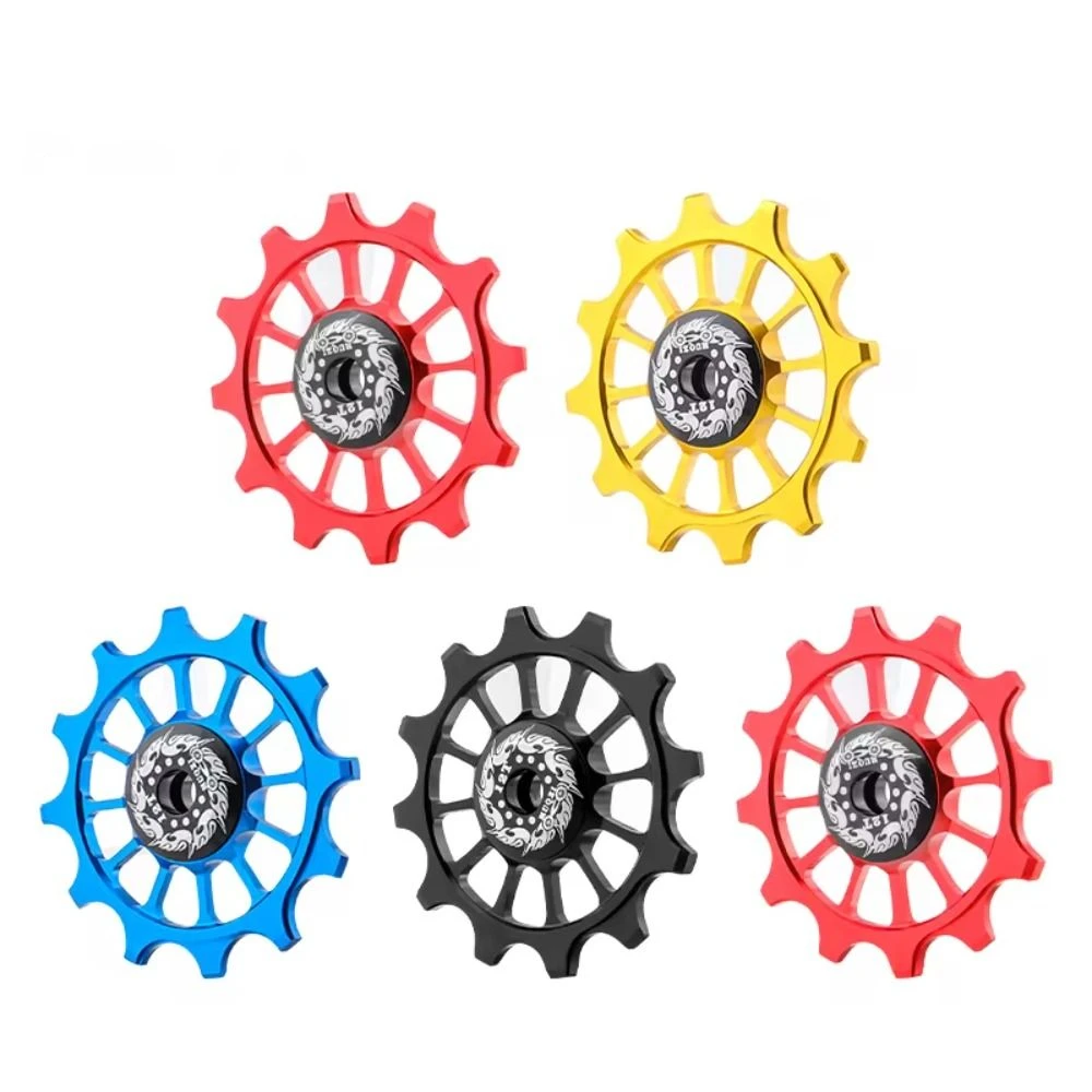 12T Bicycle Rear Derailleur Bearing Aluminum Alloy Positive Negative Tooth Bike Rear Derailleur Pully Ultra-quiet Durable