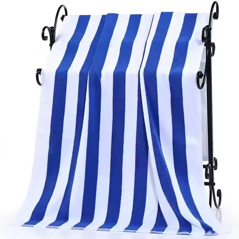 

Striped Terry Bath Towel Travel Beach Towel 100% Cotton Oversized 80x150cm Thick Heavy Sport Towels Gym Washcloths For Adults