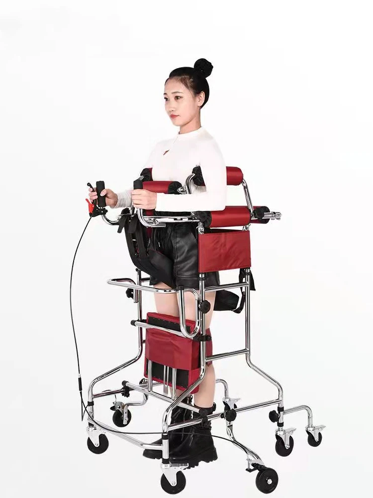 Walking Devices Assist Walker Rehabilitation Trainer Lower Limb Standing Frame For Disabled Elderly Stroke Hemiplegia Walker