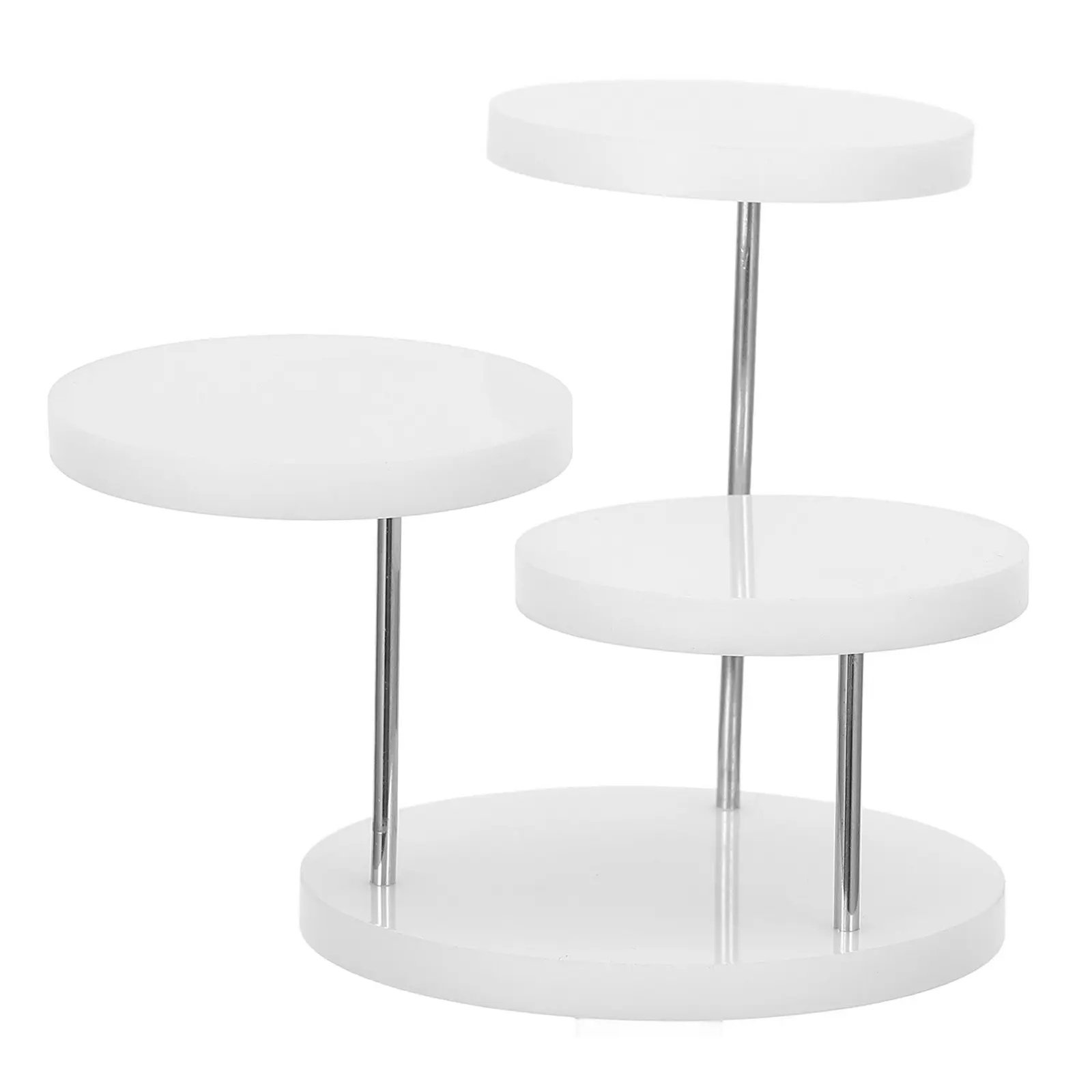 

Elegant 3-Tier Jewelry Display Stand Rings Earrings Mini Statues Jewelry Organizer Display Rack Home Store Use