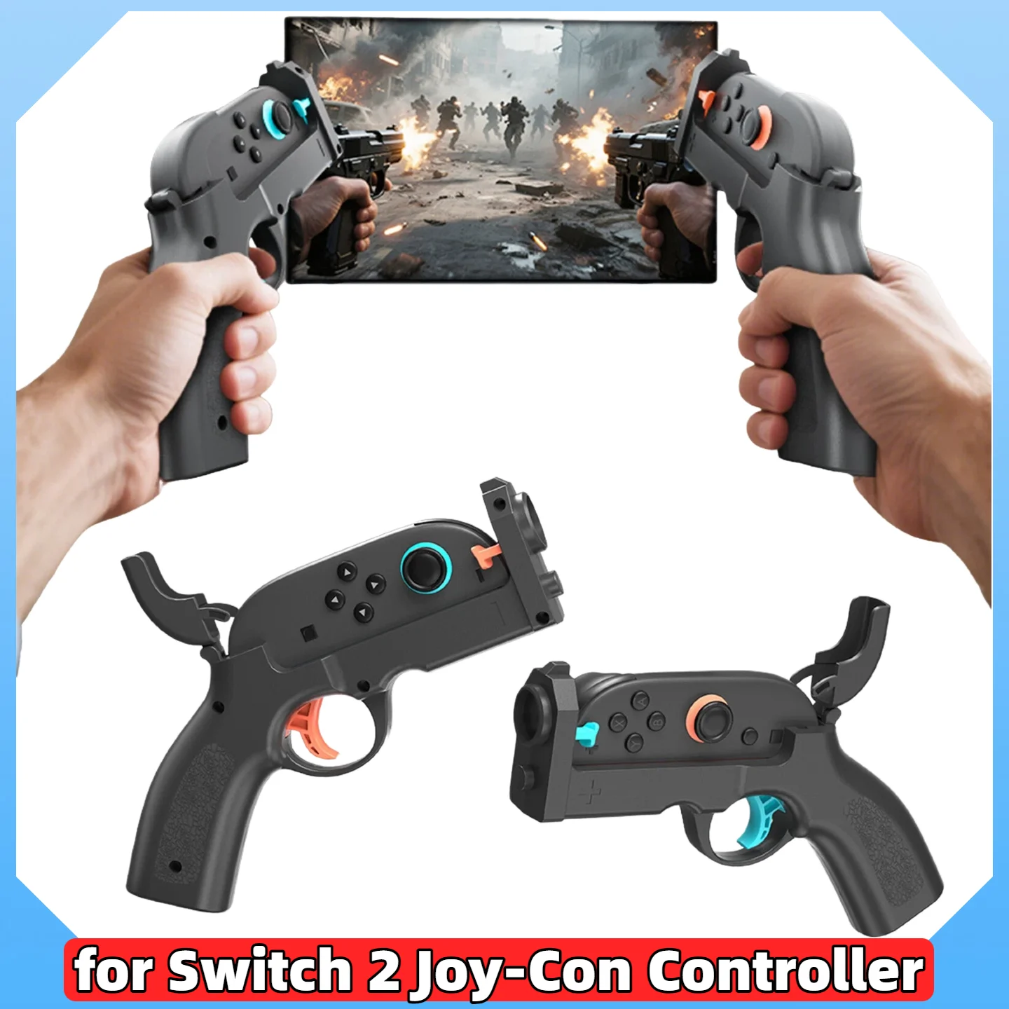 1Pair Gun Shape Han… - image