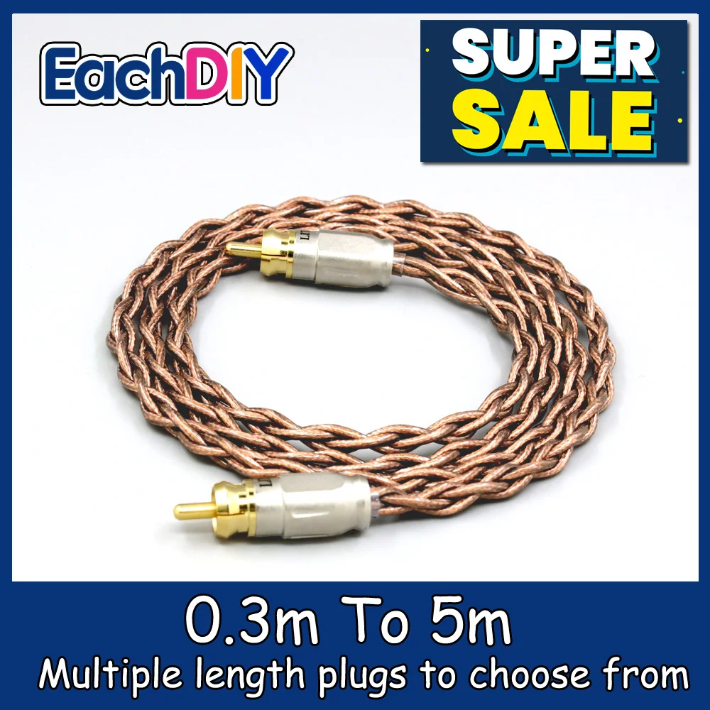 

99% 24k Gold 7n Pure Silver Graphene Shield RCA male to male coaxial cable For Cambridge 200m MXW70 power amplifier LN009054