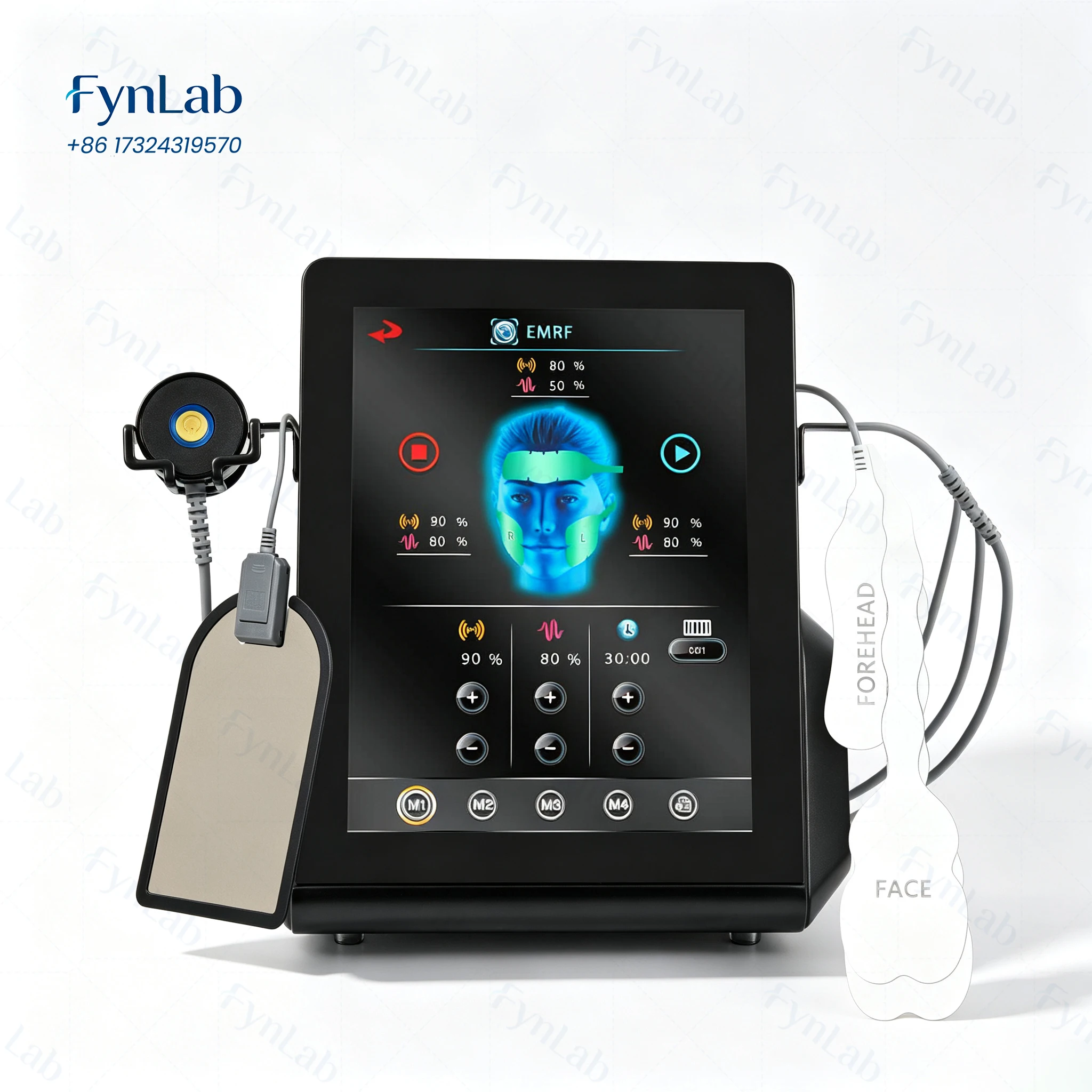 Professional EMRF Facial Care Machine RF Face Care Device Electromagnetic Beauty Equipment Touch Screen Salon Use