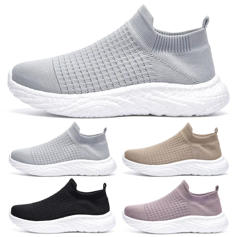 Women Men Sneakers Outdoor Breathable Running Shoes Mesh Low Top Casual Shoes for Dancing Walking Unisex Sock Shoe Size 36-45