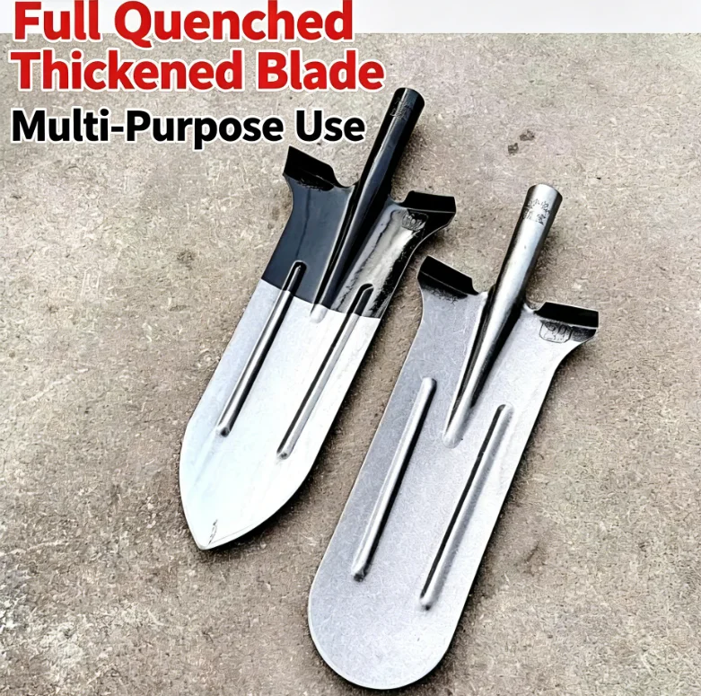 Multi Function Iron Digging Shovel With Foot Pedal, Extended Long Handle Round Head Spade Outdoor Farm Yard Planting