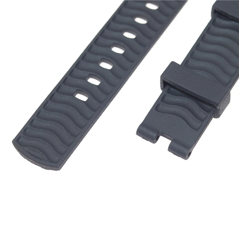 20mm High Quality Fluorous Rubber Silicone Watch Band Belt Fit For Omega Seamaster 300 AT150 Ocean Black Blue Soft Strap