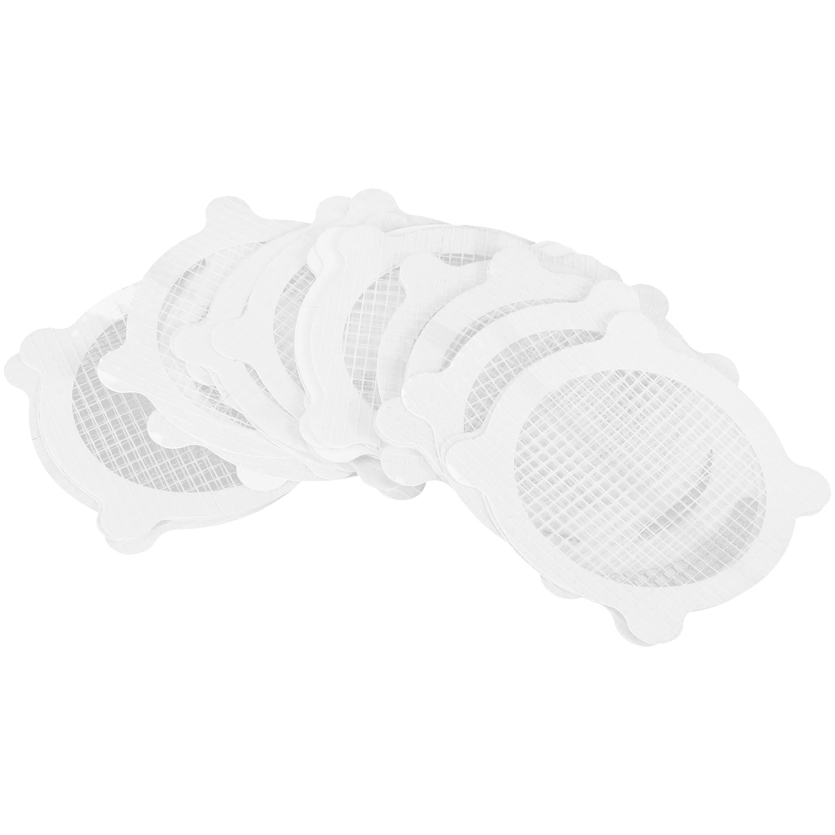 BAAG-30 Pcs Disposable Shower Drain Hair Catcher Cover For Showers & Bathtubs Mesh Stickers Mesh Filter Sink Strainer Sticker