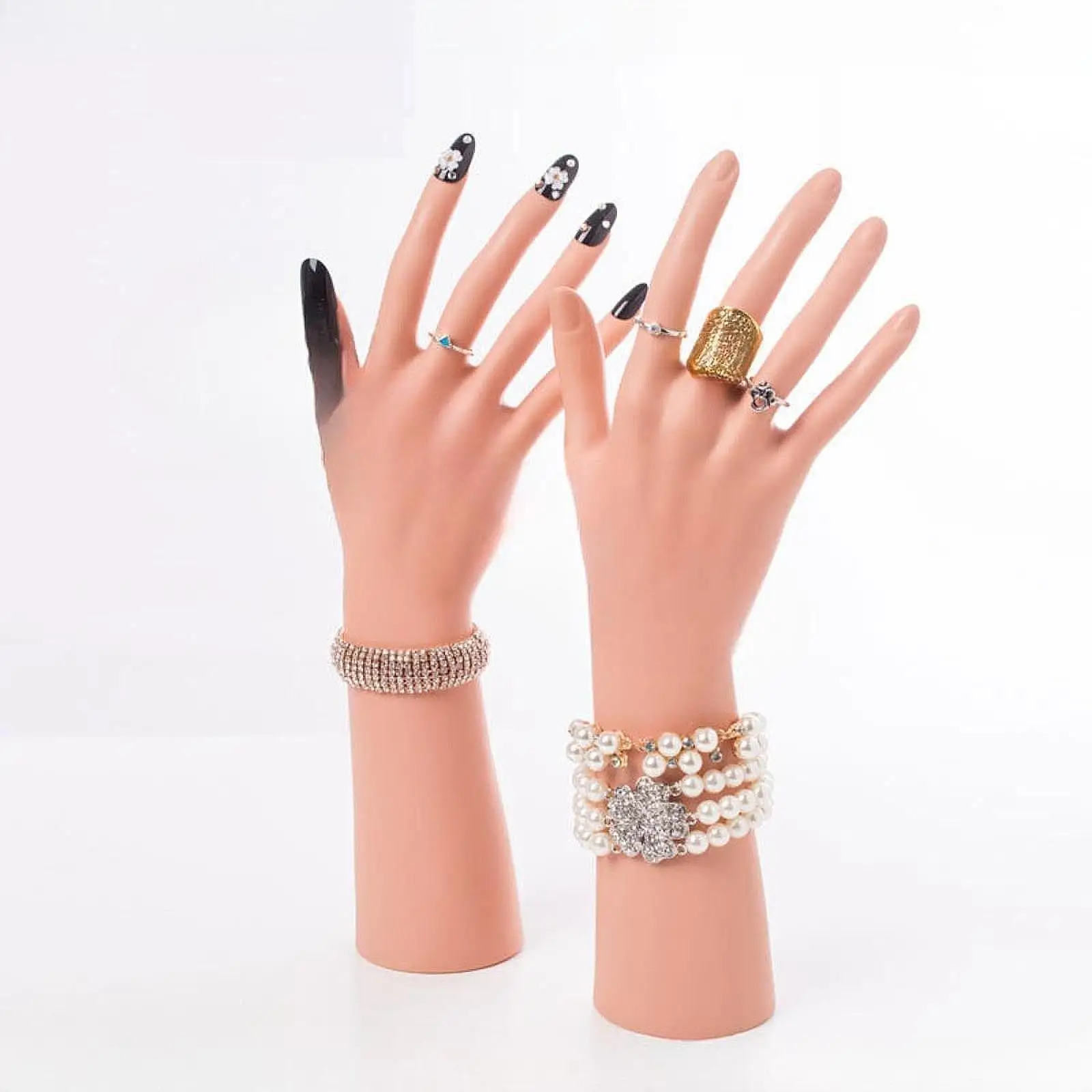 

Mannequin Hand Model Reusable Nail Art Training for Countertop Showcase Home