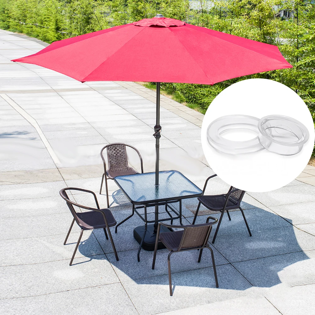 Table Umbrella Eyelet Ring 1.65 inch Inner Diameter 2.4 inch Outer Diameter for Glass Stone Metal Rattan Surfaces