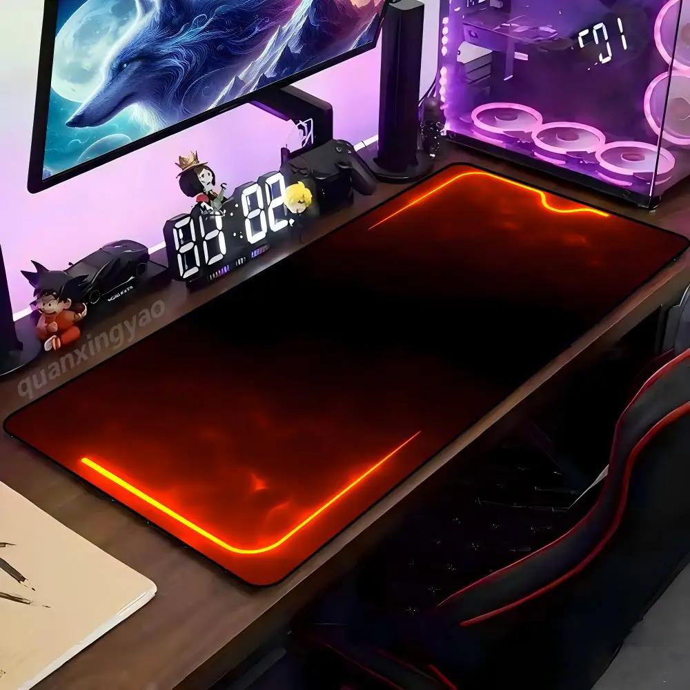 

Неоновый коврик для мыши Mairuige Science fiction, коврик для компьютерного стола, игровой коврик для офиса, резиновый противоскользящий коврик для мыши, небольшой декоративный коврик для стола