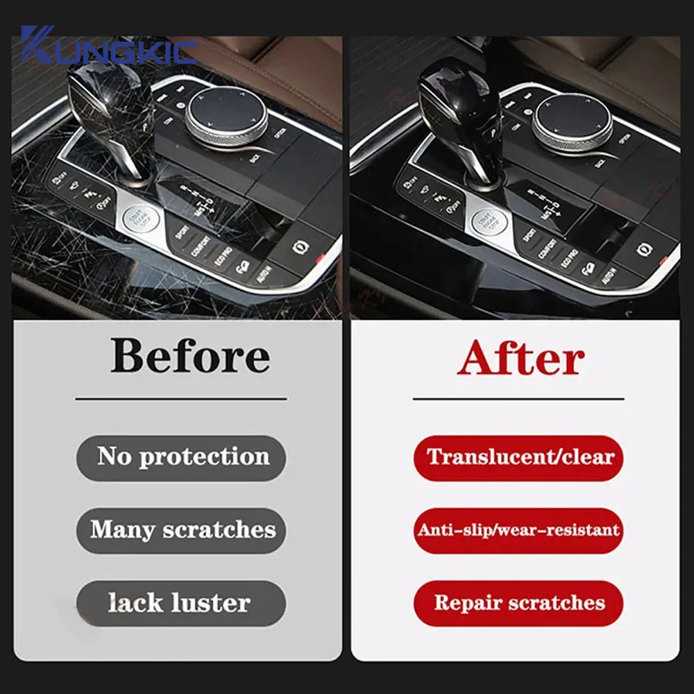 For Mitsubishi Eclipse Cross 2018-2019 Navigation Screen Gearbox Automotive Interior TPU Protective Film Anti-Scratch Sticker