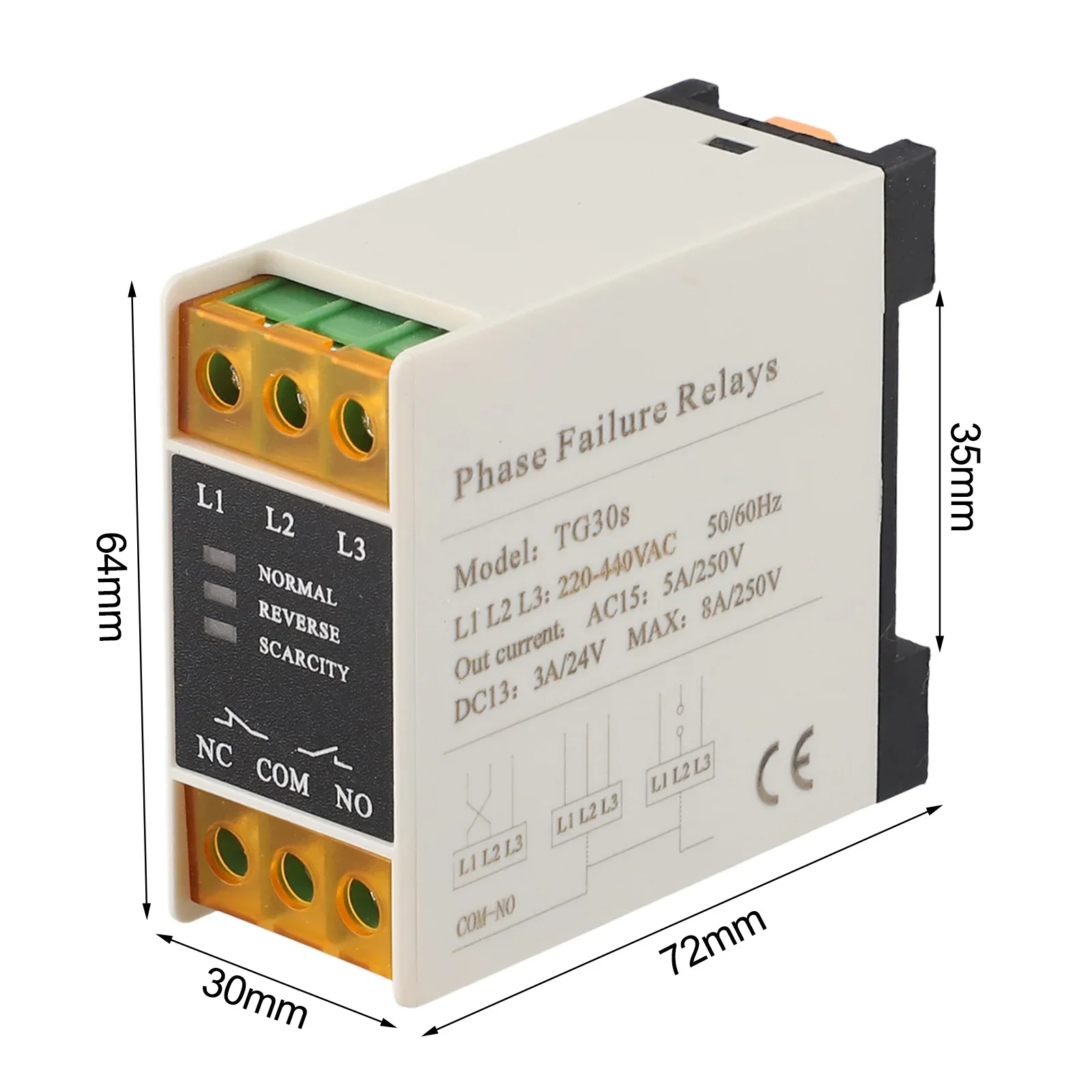 Delay Actions TG S Protection Relay Circuit Problems Flame Retardant Shell Guide Rail Installation Phase Sequences
