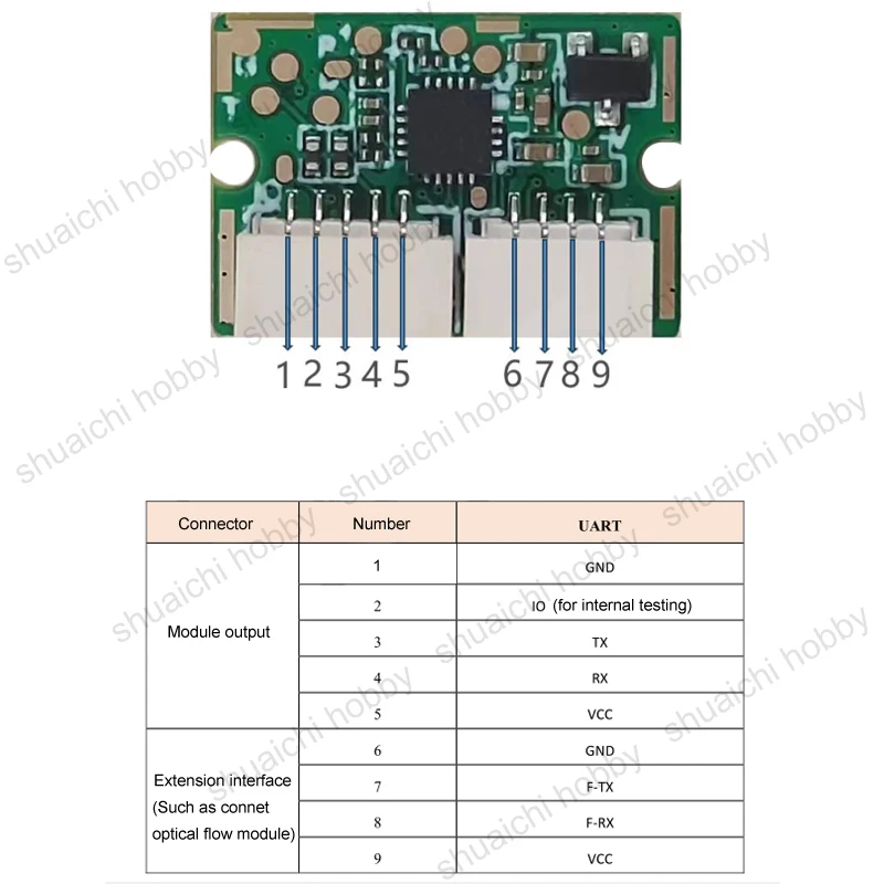 T001-Plus-UART TOF 미니 모듈, 실내, 실외, 4m 거리 센서, 지지대 UART 인터페이스 프로토콜, RC 드론 로봇용, 3.7-5V, 1 개