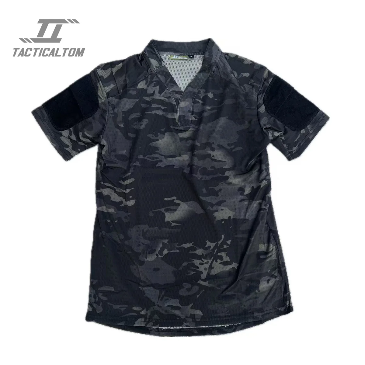 Tactics Tom Desert Tiger Spot Camouflage Internet Celebrity Tactics Rugby Shirt Quick Dry VS Short Sleeve T-shirt Top