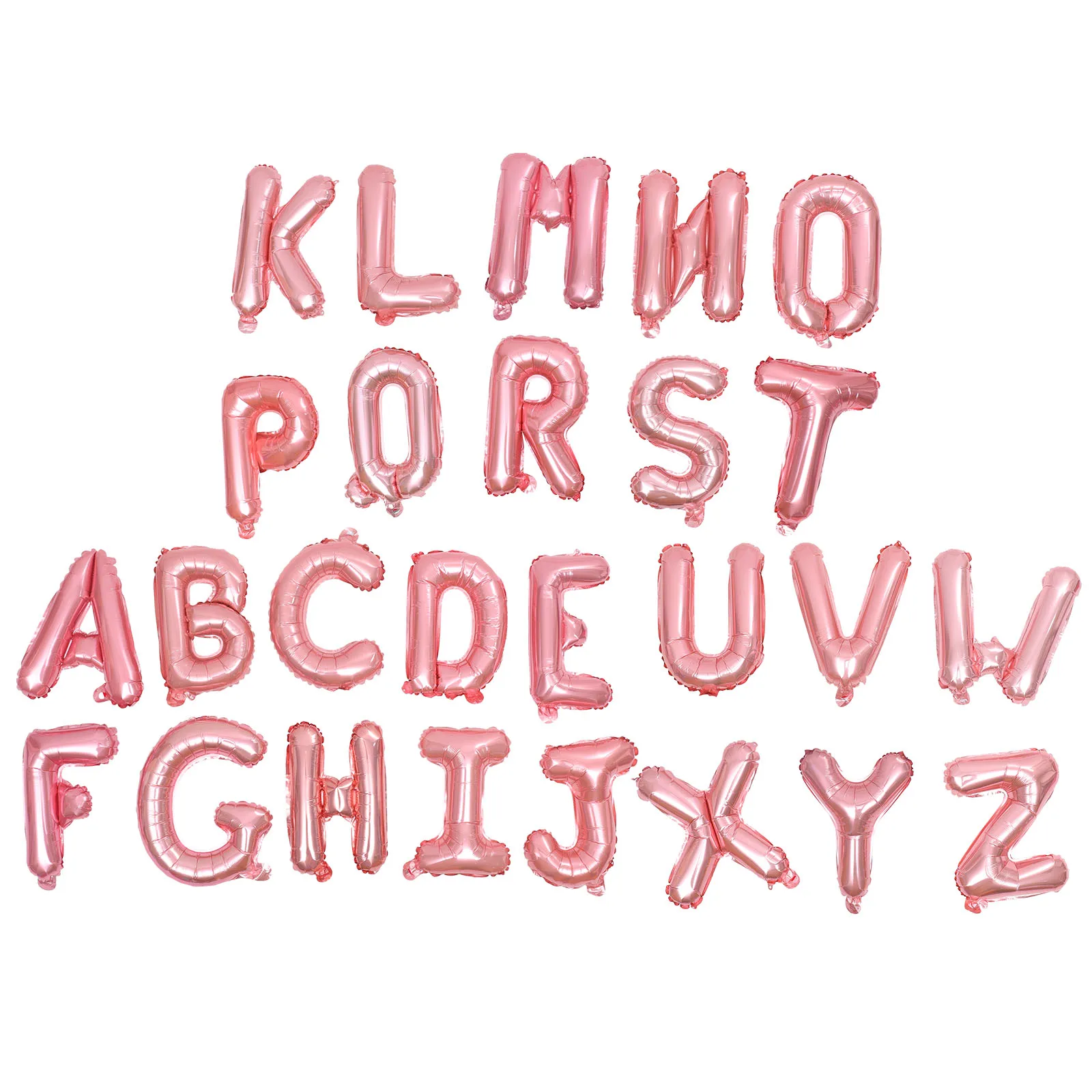 

26pcs Aluminum Foil Balloons 16 Inch Alphabet Letter Birthday Party Decorations Red Color Reusable Helium