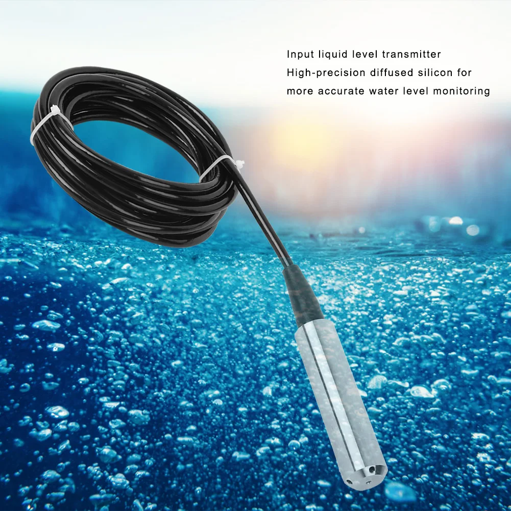 Liquid Level Transmitter TL‑136 Liquid Level Transmitter Water Level Sensor Detector 24VDC 4‑20mA  Output Level Sensor