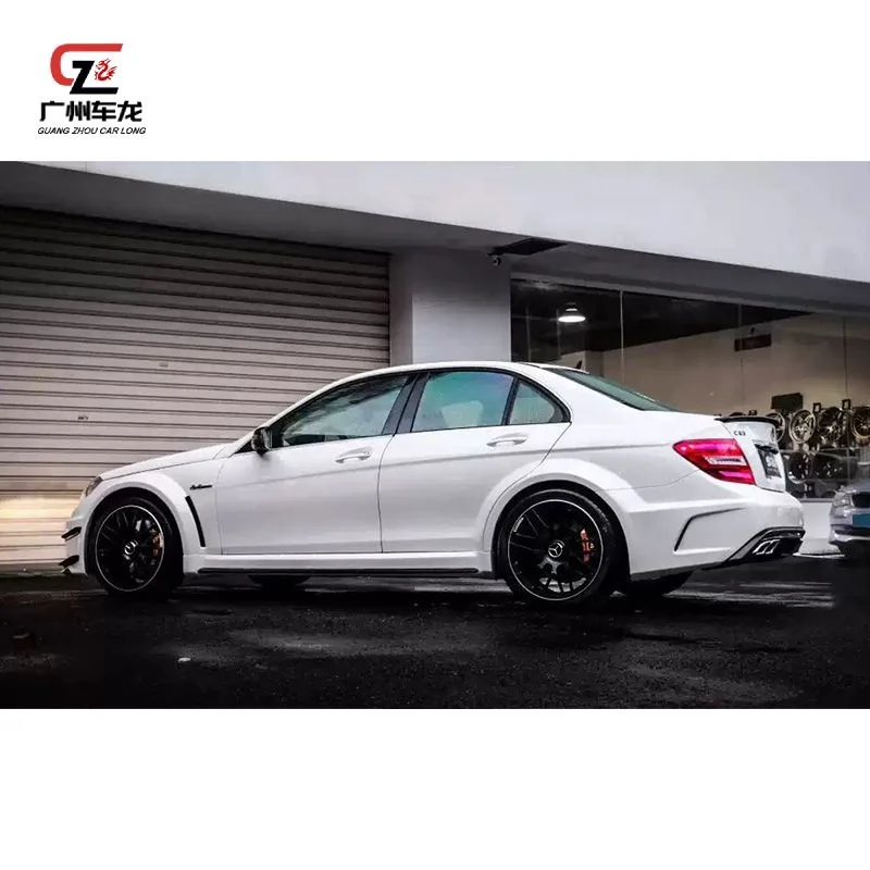 Hot selling BS Style Wide Car Bodykit For Mercedes Benz C Class W204 2007-2014 Front Rear Bumper Side skirts Fenders