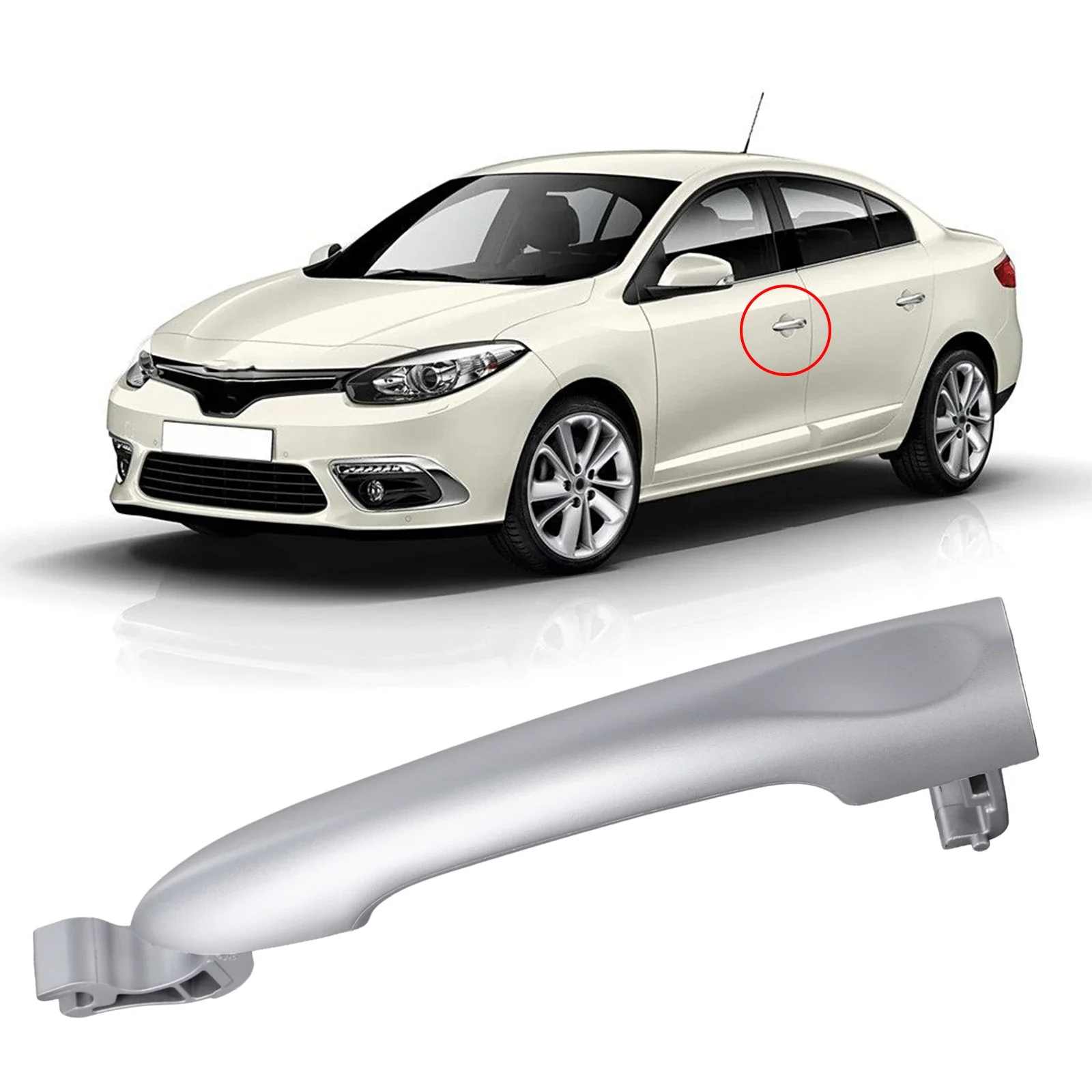 

Car Front Rear Auto Car Exterior Outside Door Handle ABS Car Supplies For F Luence 2011-2015 Outside Door Handle Car Accessories