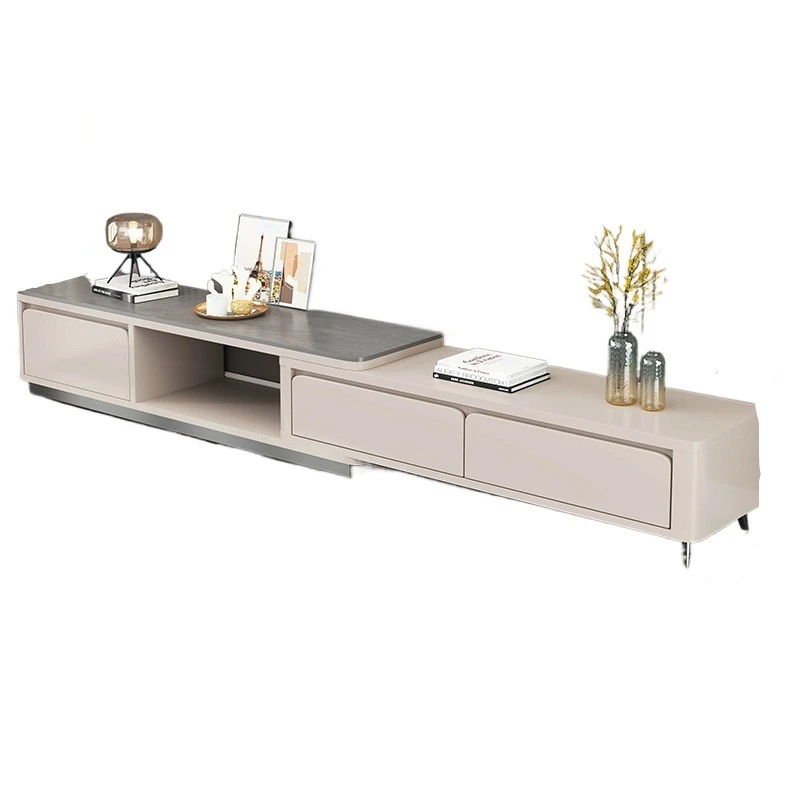 수직 접이식 TV 스탠드 캐비닛 모던 수납형 거실 TV 스탠드 서랍 디자인 텔레비전 스탠드 가구